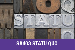 SA_403 Statu quo